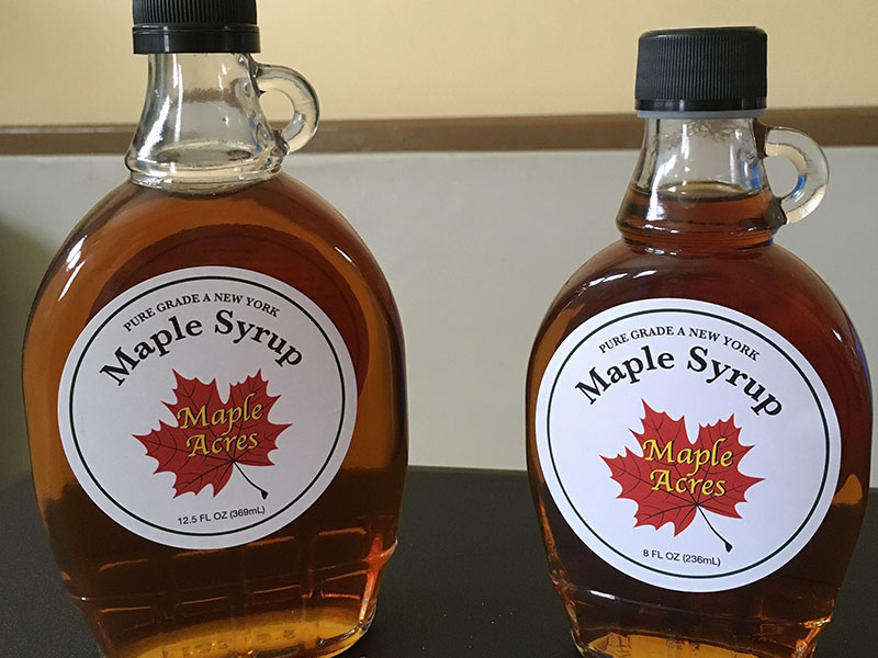 100% Pure Maple Syrup - Glass Bottles.